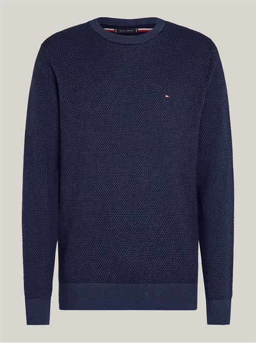 pullover uomo blu TOMMY HILFIGER | MW0MW367230GY